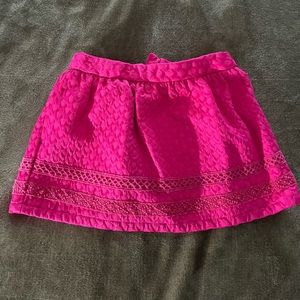 Hot Pink Mini Skirt, 2T